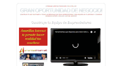 Desktop Screenshot of emprendedorespositivosvip.com